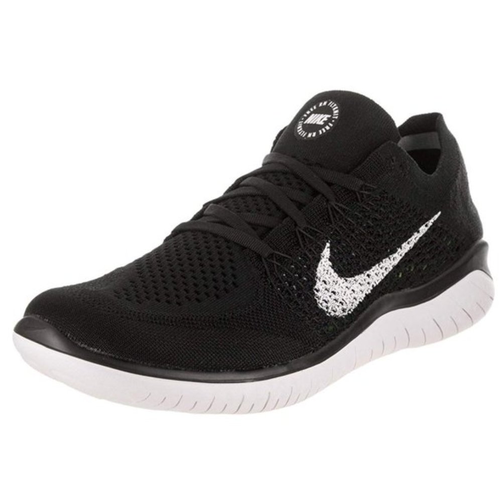 Nike Mens Free RN Flyknit 2018 Black Running Shoes